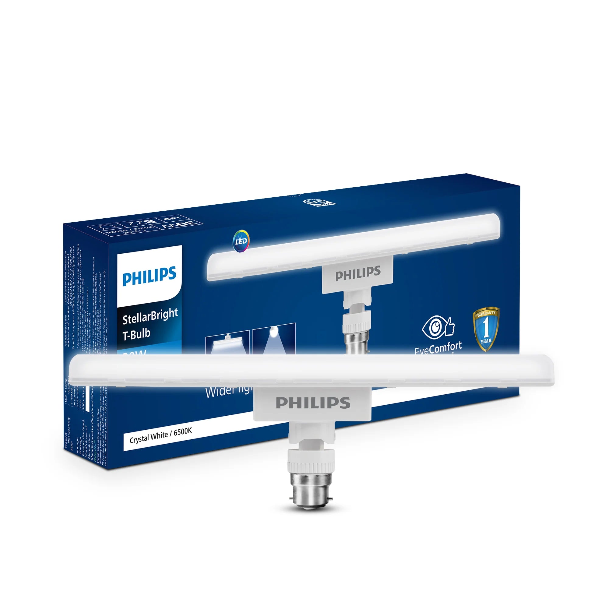 Philips Stellar Bright 12W B22 LED T-Bulb for Bright and Efficient Lighting